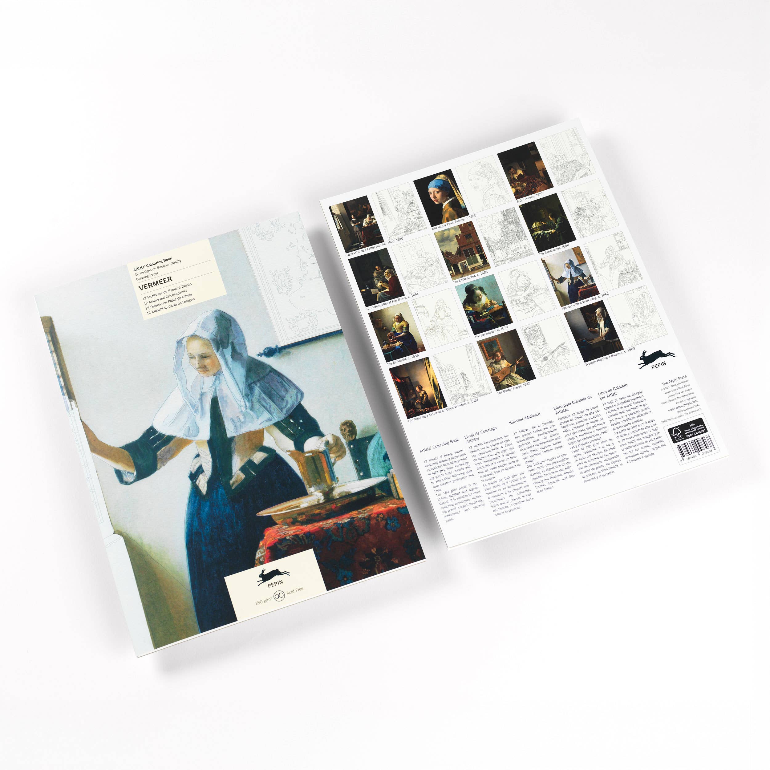 Vermeer Artists' Colouring Book