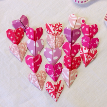 Load image into Gallery viewer, Origami Heart Bunting Kit