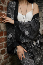 Stargazer Pixie Duster Cropped Kimono w/ Falling Stars