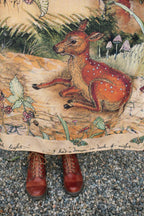 Lovelight Bohéme Slip Dress w/ whimsical woodland deer: L/XL (fits approx. size 12-16)