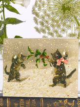 Load image into Gallery viewer, Little Vintage  Christmas Card with Glitter