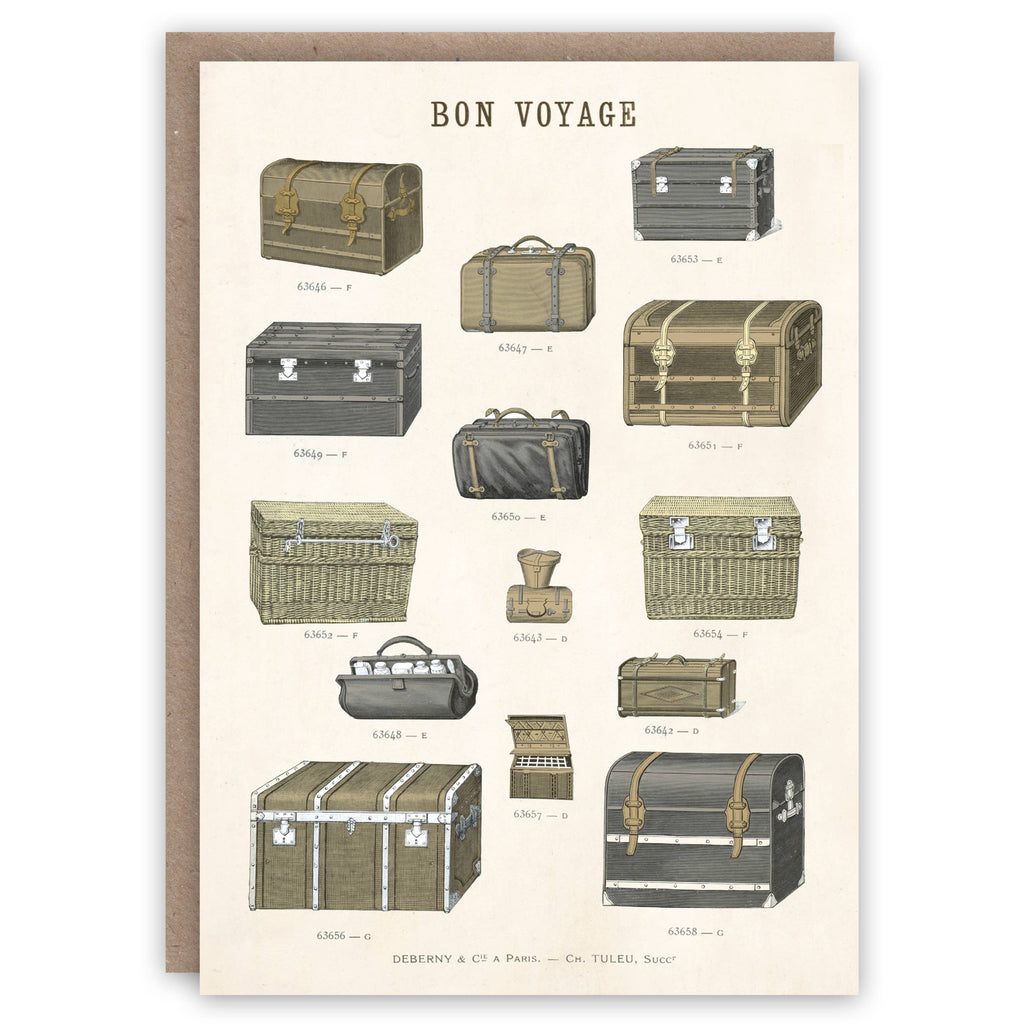 Valises greeting card