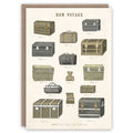 Valises greeting card