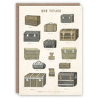 Valises greeting card