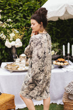 Honey & The Moon Artist Dress w/ Pockets, Florals & Bees: L/XL (fits approx. size 12-16)