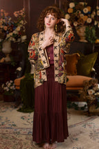 Golden Hour Pixie Duster Cropped Kimono w/ Florals