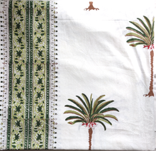 Load image into Gallery viewer, Palm Tree Green XXL Tablecloth - 70x134&quot;