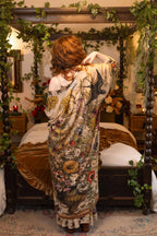 Golden Hour Opera Duster Kimono Robe w/ boho floral print