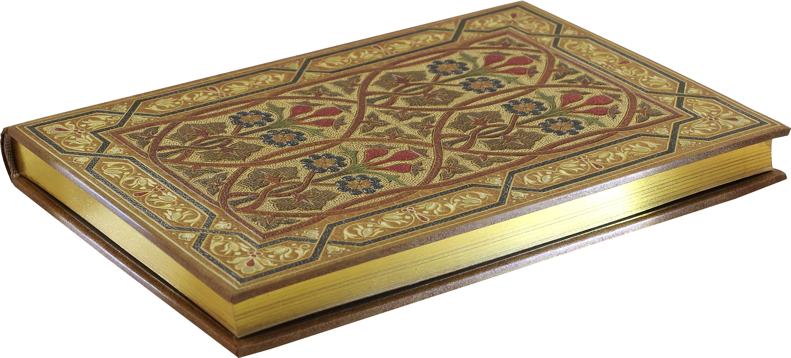 Gold Art Nouveau style journal. 