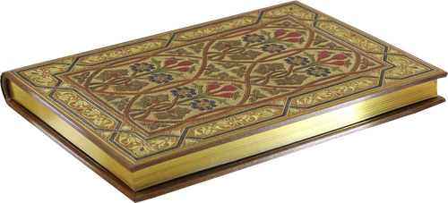 Gold Art Nouveau style journal. 