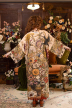 Golden Hour Opera Duster Kimono Robe w/ boho floral print