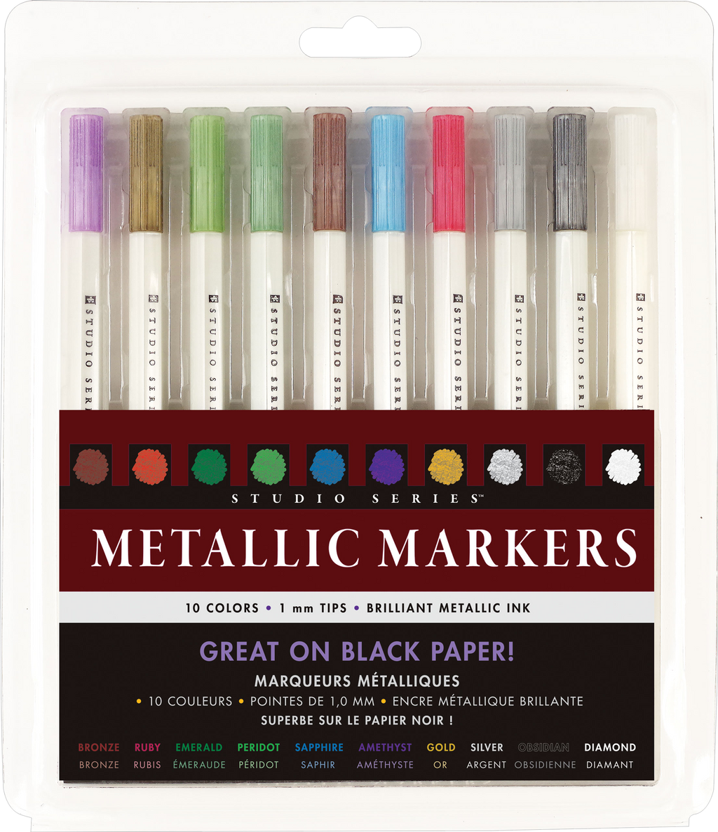 Marqueurs métalliques de la série Studio (lot de 10)