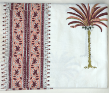 Load image into Gallery viewer, Palm Tree Pink Tablecloth