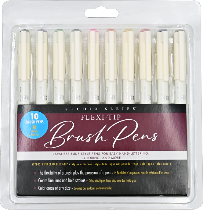 Flexi-Tip Brush Pens (Set of 10)