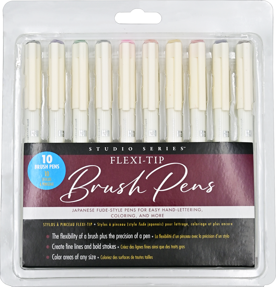 Flexi-Tip Brush Pens (Set of 10)