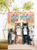 The Cat Choir Birthday Card