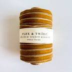 Flax & Twine 3/8" Velvet Ribbon - 30 Yards: Shell