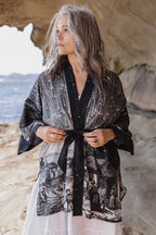 The Stargazer Matineé Duster (mid-length) w/ Celestial Print