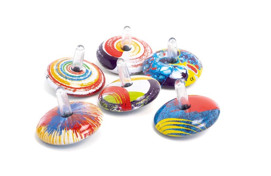 Tinplate Mini Tops - Colors (Display 20 Units)