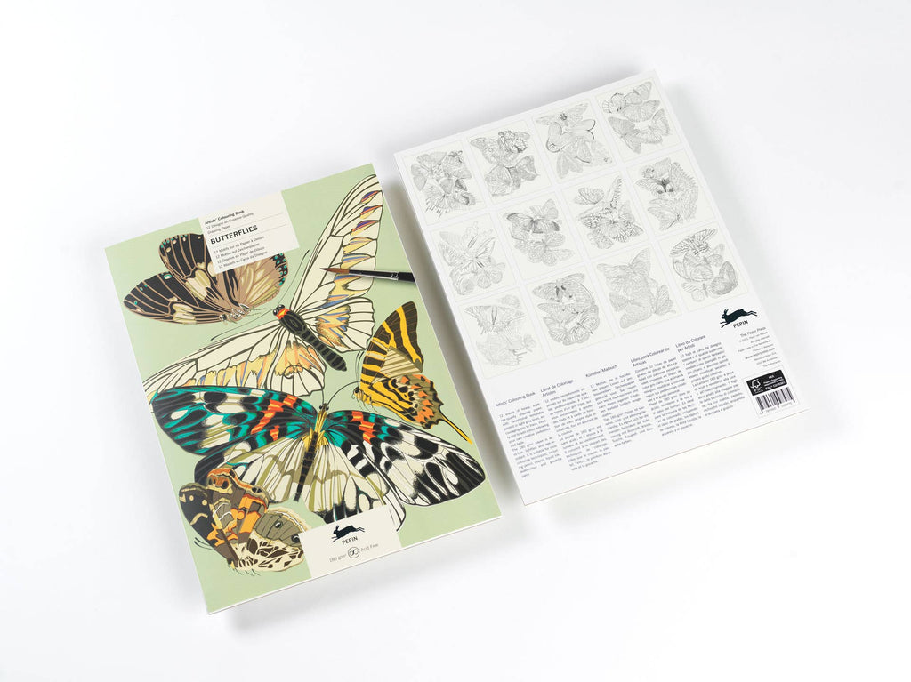 Butterflies Artists' Colouring Book