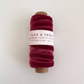 Flax & Twine 3/8" Velvet Ribbon - 10 Yards: Ruby