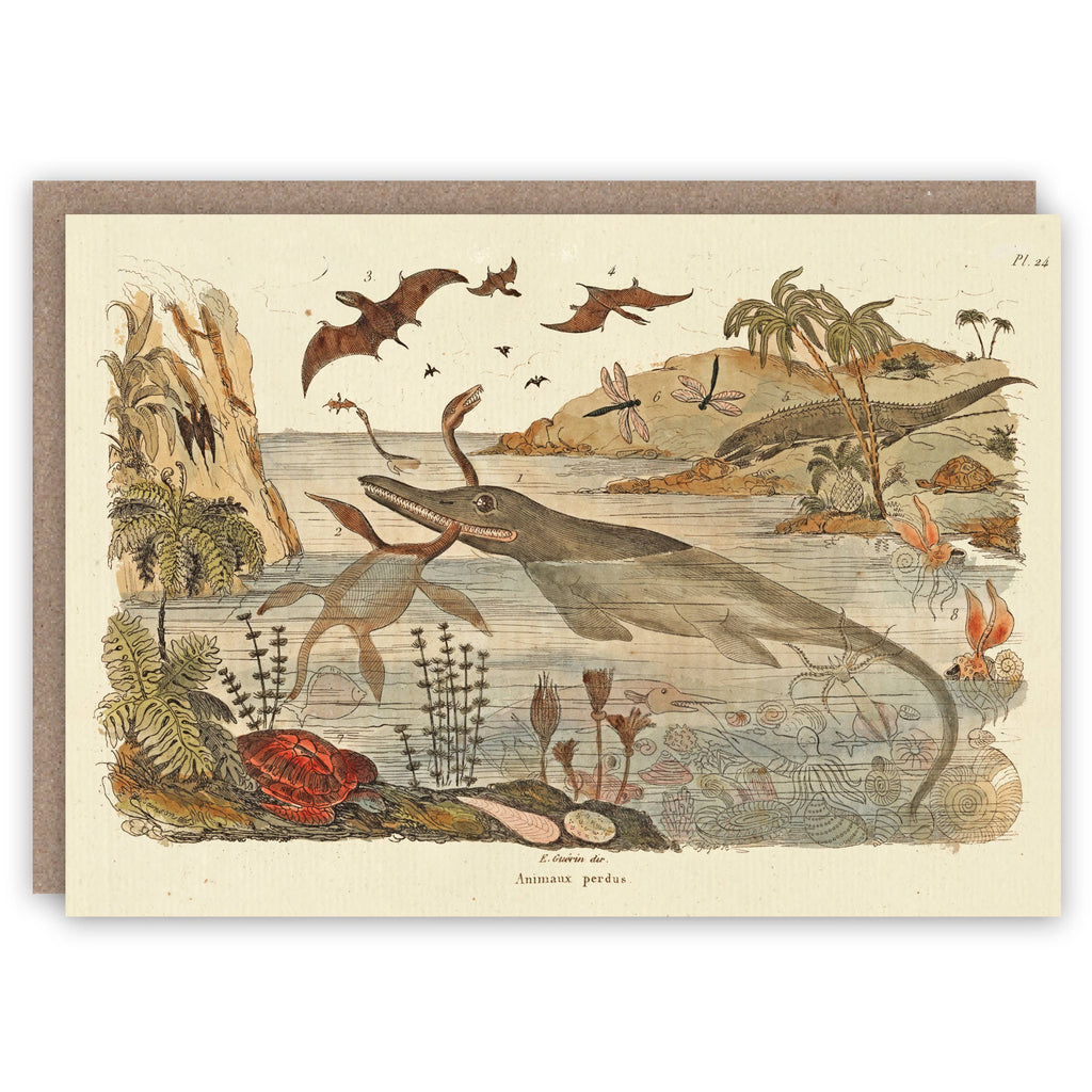 Dinosaurs greeting card