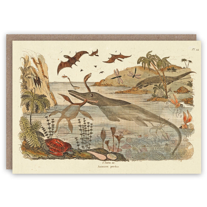 Dinosaurs greeting card