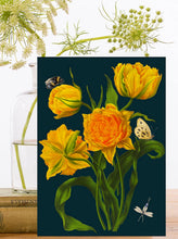 Load image into Gallery viewer, Blank Midnight Botanical Greeting Card