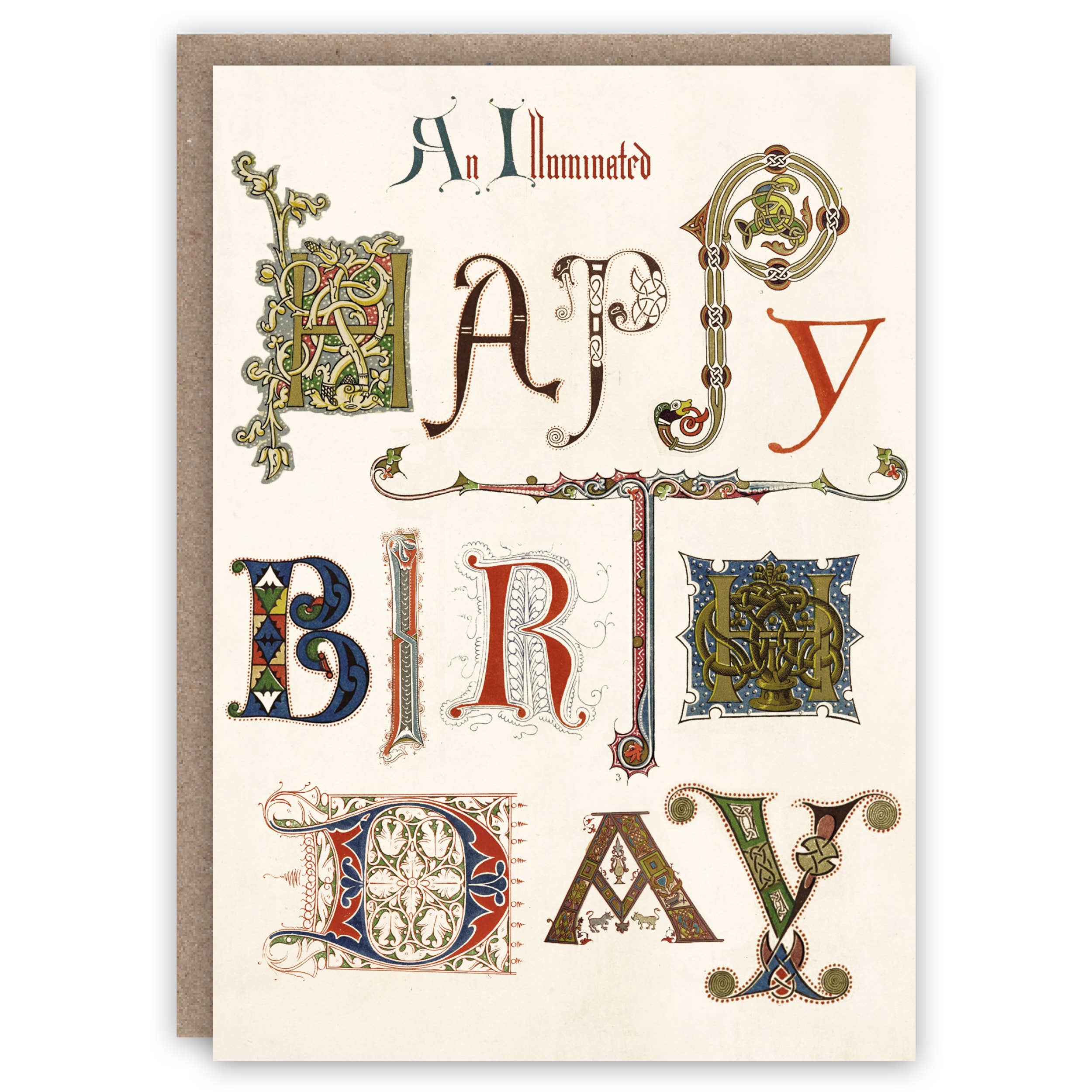 Illuminated Happy Birthday birthday card