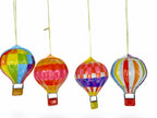 Tinplate Hot Air Balloon Decoration - Box of 10 pcs