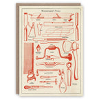 Woodworker’s Tools greeting card