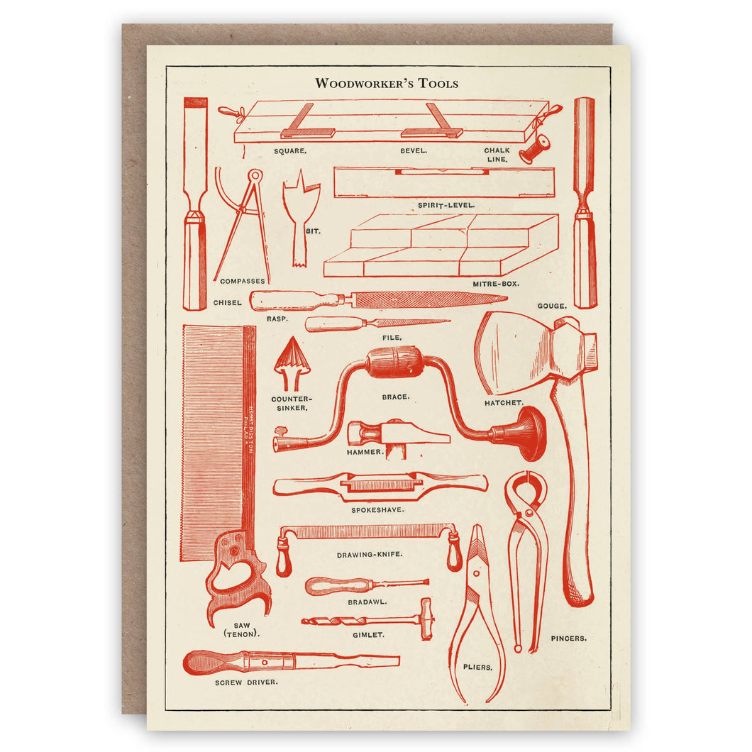 Woodworker’s Tools greeting card