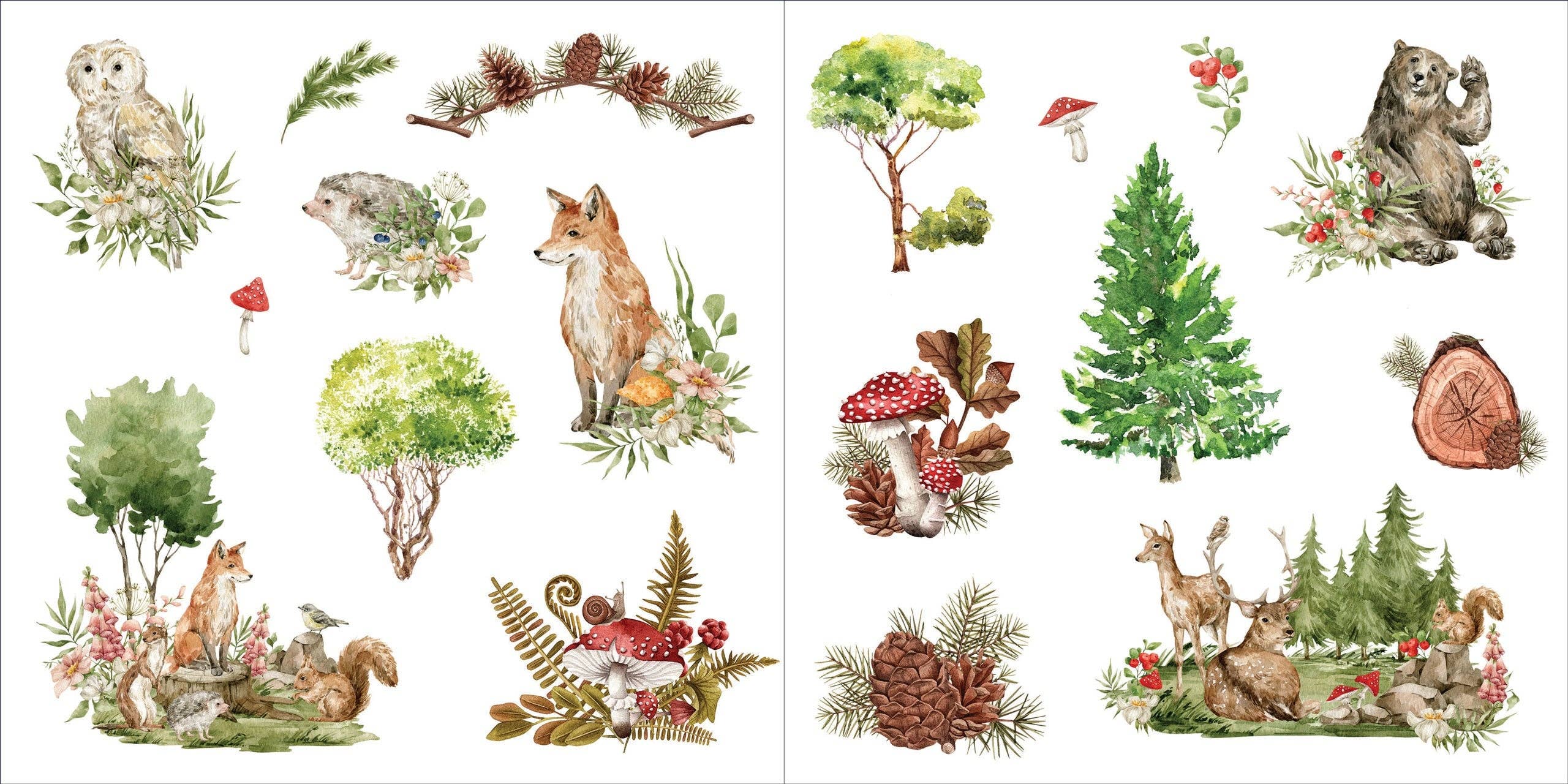 Livre d'autocollants Bouquets de plantes (500 autocollants)