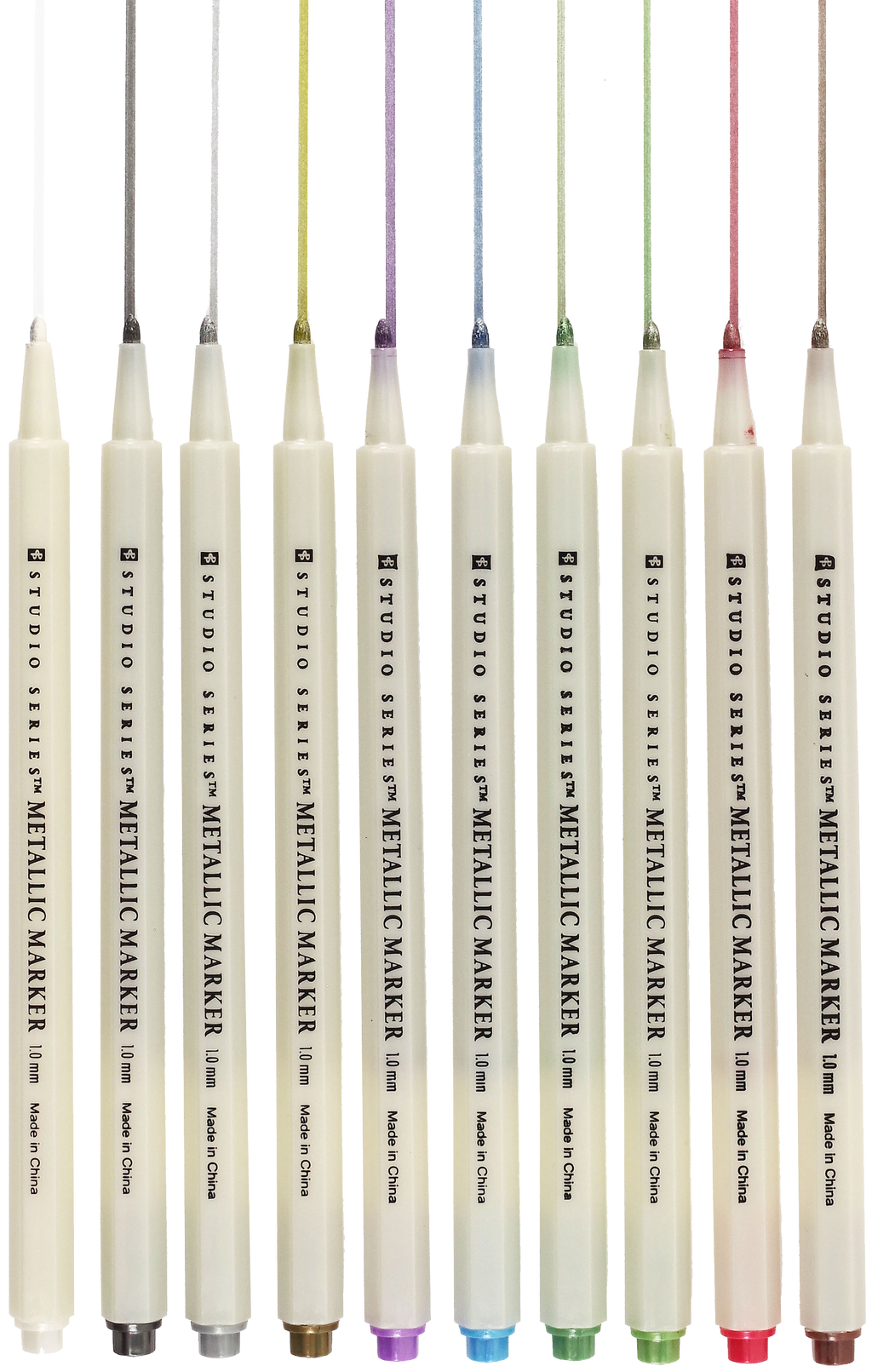 Marqueurs métalliques de la série Studio (lot de 10)