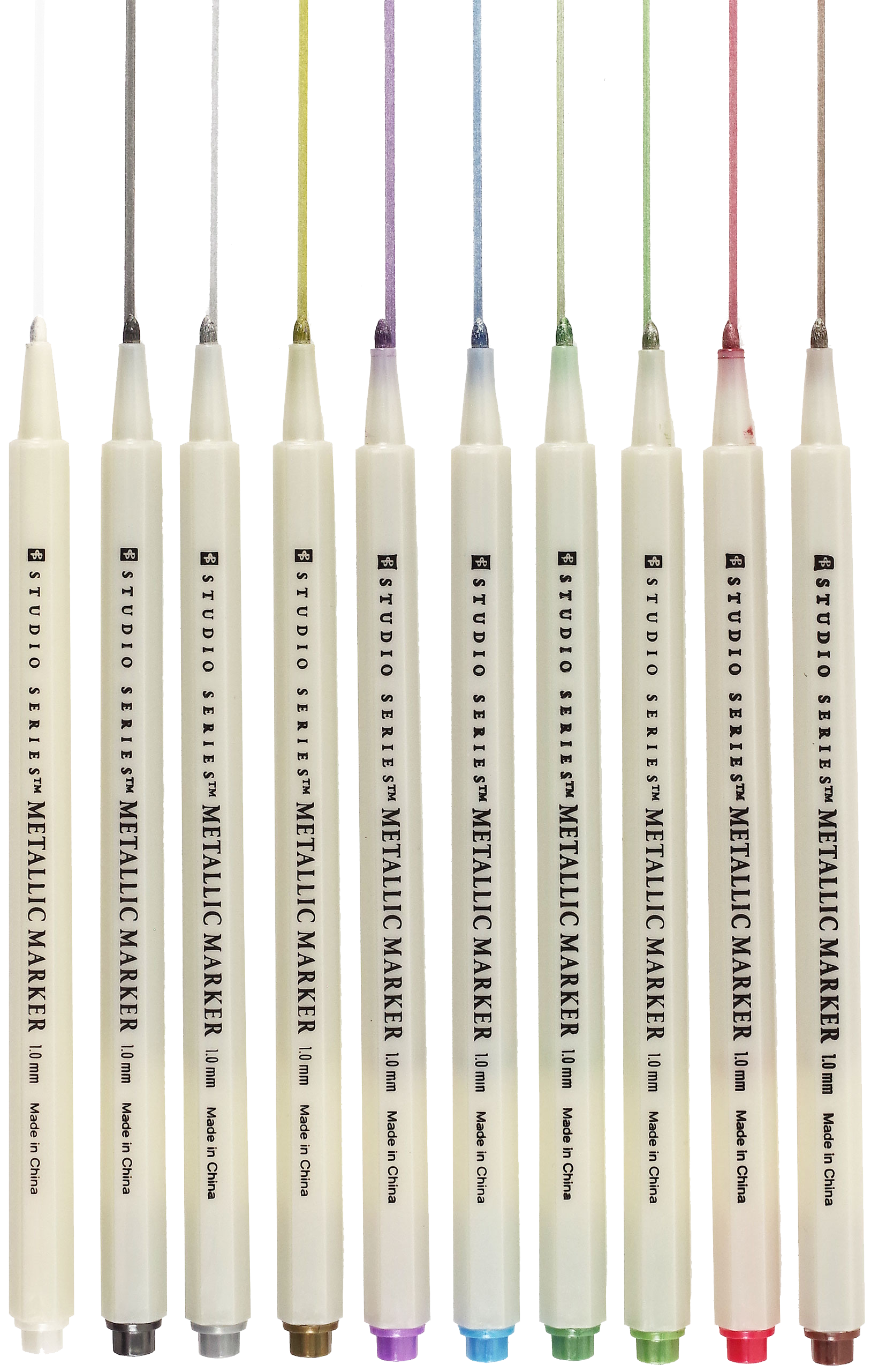 Marqueurs métalliques de la série Studio (lot de 10)