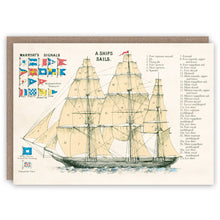 Load image into Gallery viewer, Ship&#39;s Sails greeting card