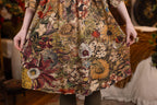 Golden Hour Artist Dress Tunic w/ Pockets & Floral Print: L/XL (fits approx. size 12-16)