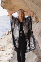The Stargazer Goddess Duster Kimono w/ Celestial Print