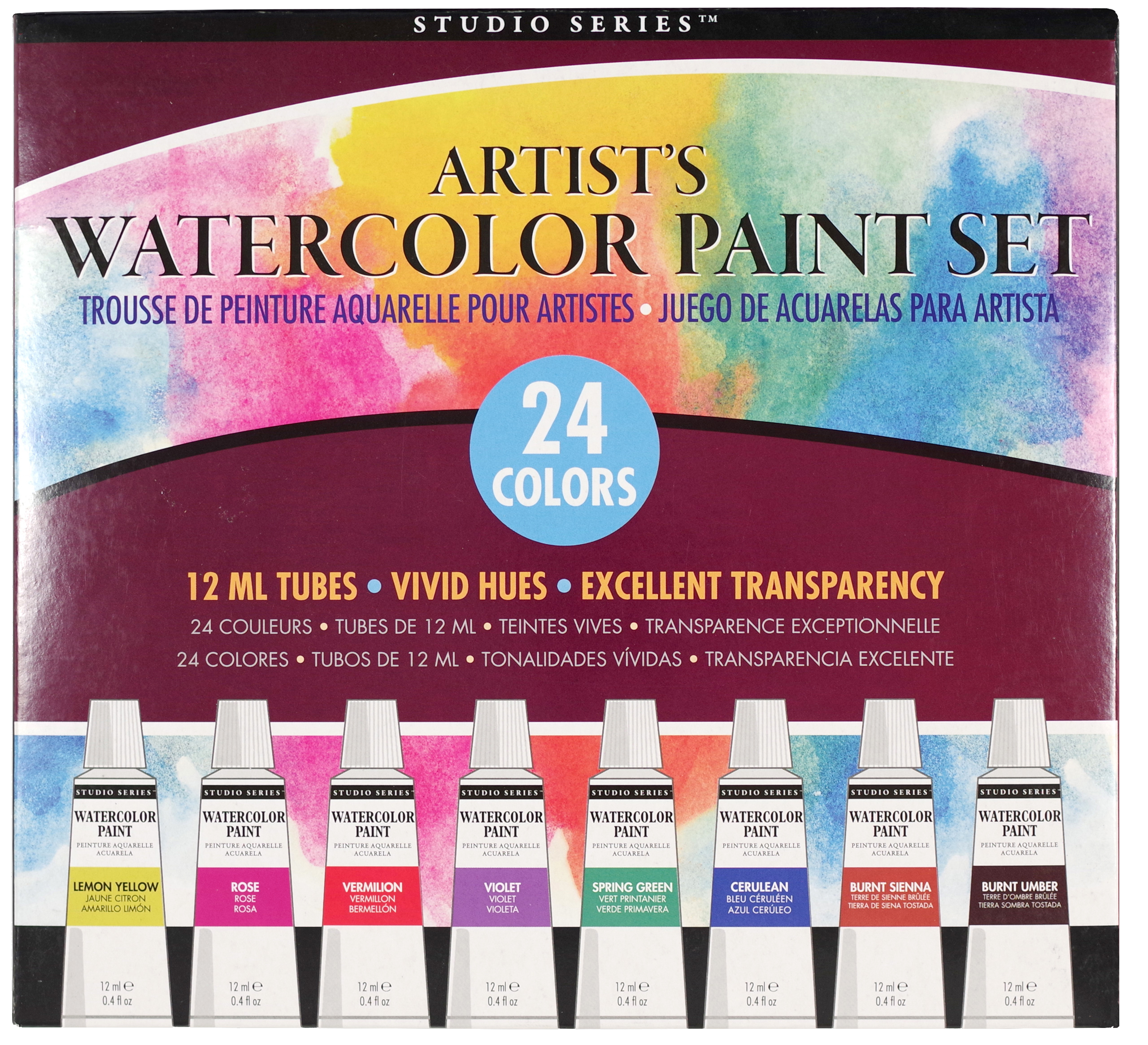 Coffret de peinture aquarelle pour artistes de la série Studio