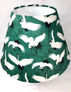 Green Cranes - 12" Base x 6" high - White Interior