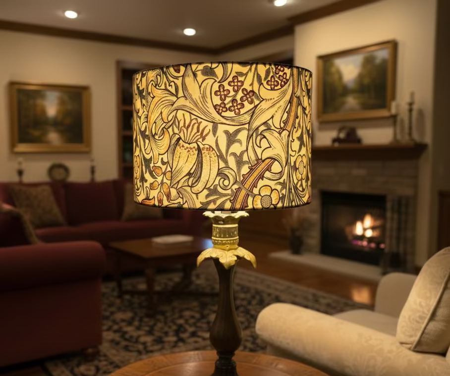 The Golden Lily Lampshade