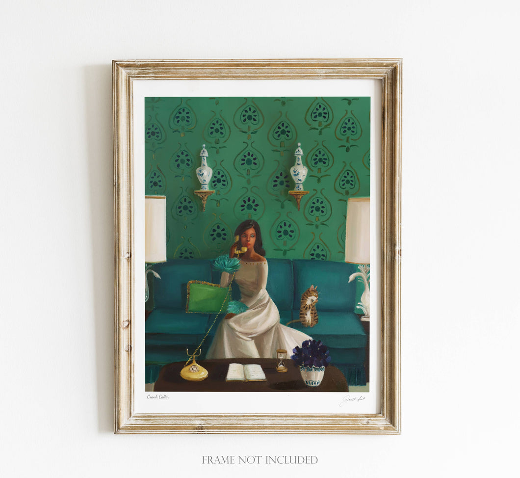 Crank Caller. Art Print 8.5