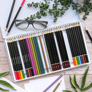 Artist Pencils - 40 Colours in a Tin - Monet - Waterlillies