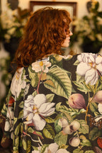 Fleur De Lune Goddess Starduster Kimono w/ Florals & Bees