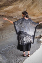 The Stargazer Goddess Duster Kimono w/ Celestial Print