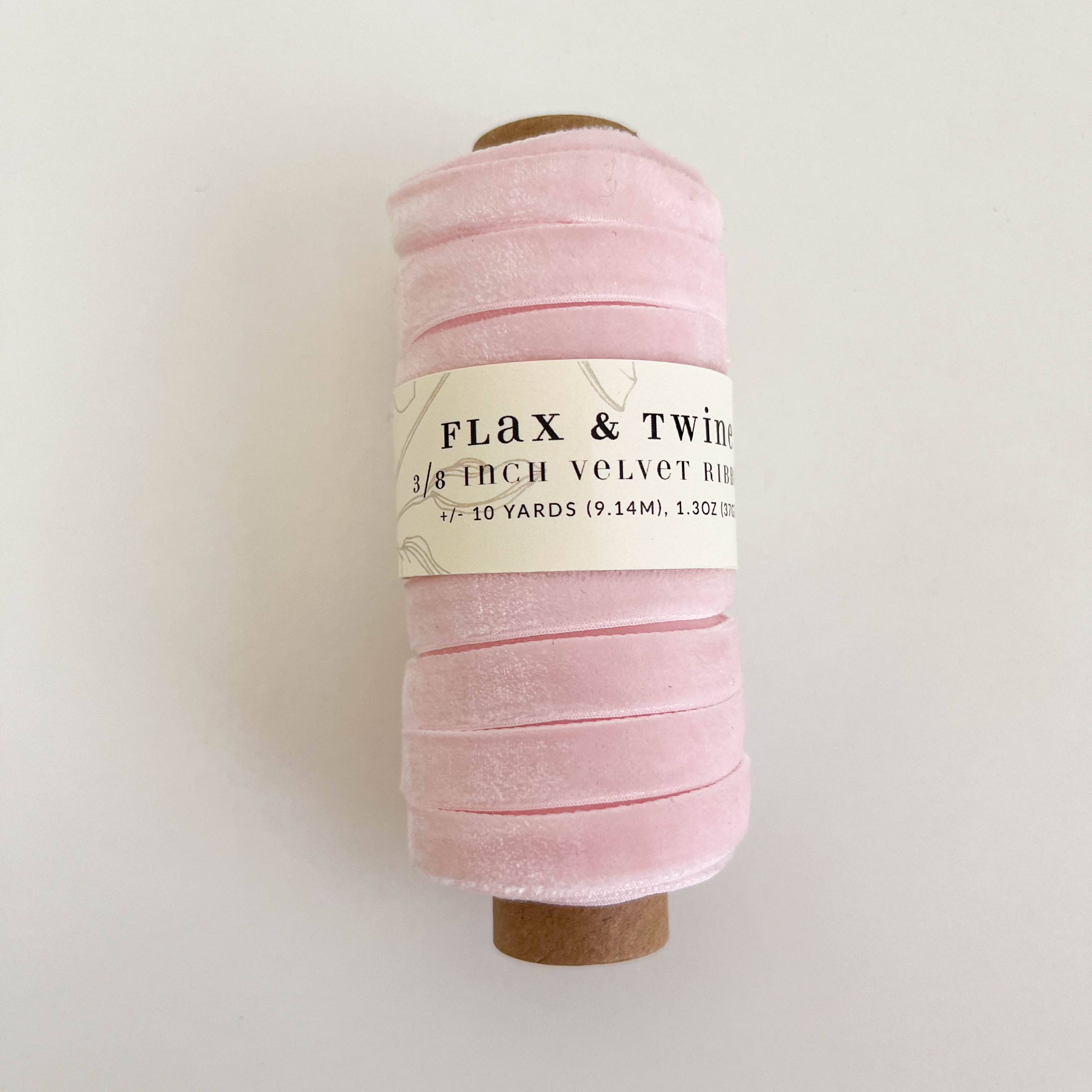 Flax & Twine 3/8" Velvet Ribbon - 10 Yards: Holly