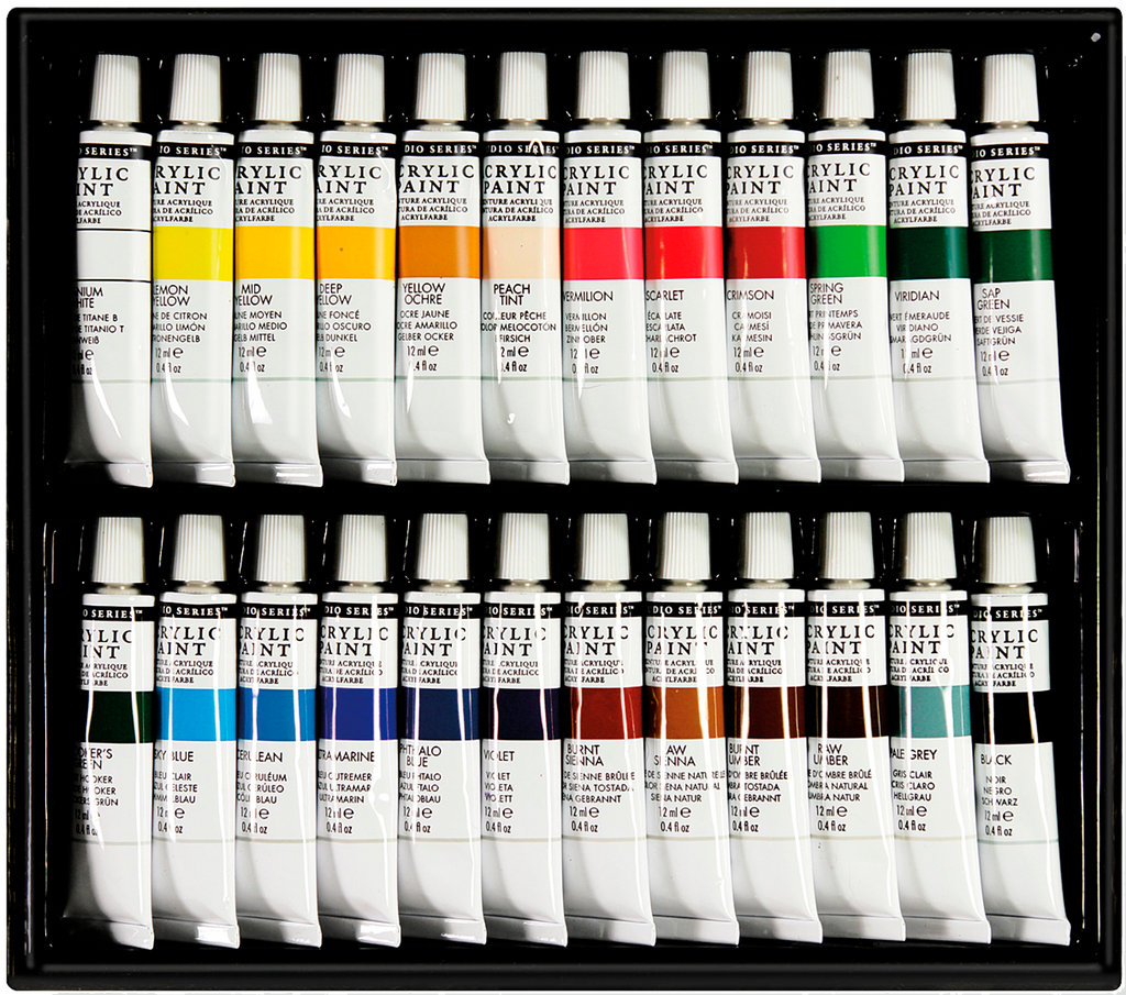 Ensemble de peinture acrylique Studio Series (24 couleurs)