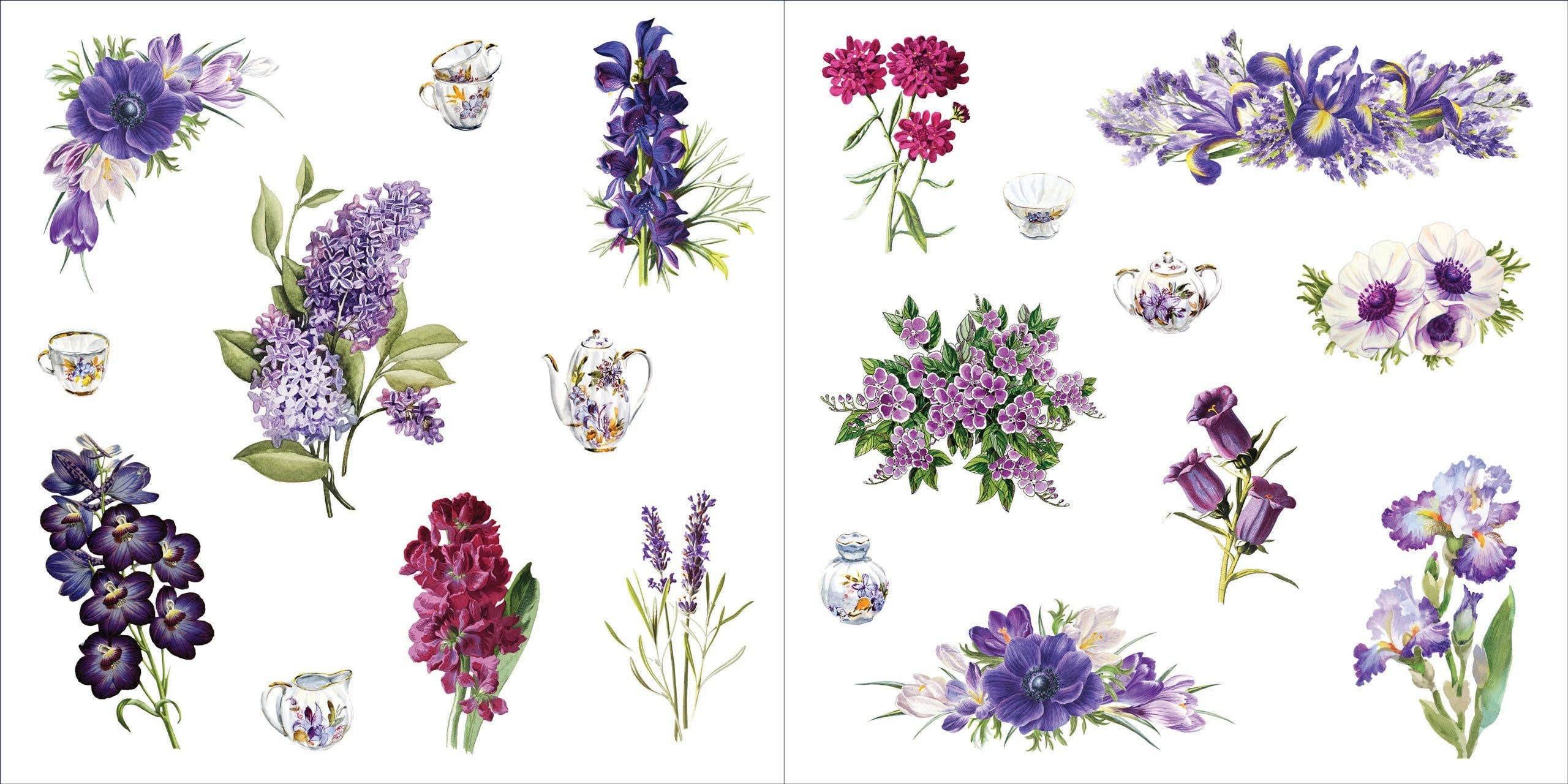 Livre d'autocollants Bouquets de plantes (500 autocollants)