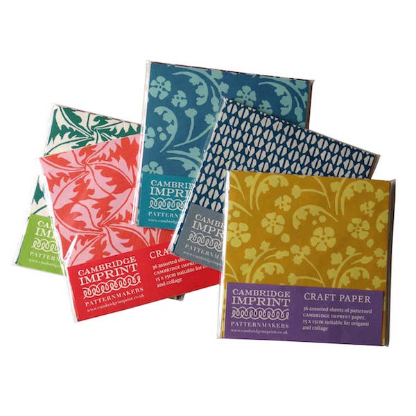 Packet assorted craft paper (36 sheets)