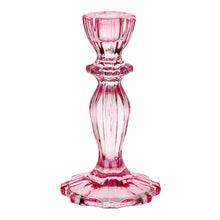 Load image into Gallery viewer, Pink Glass Candlestick